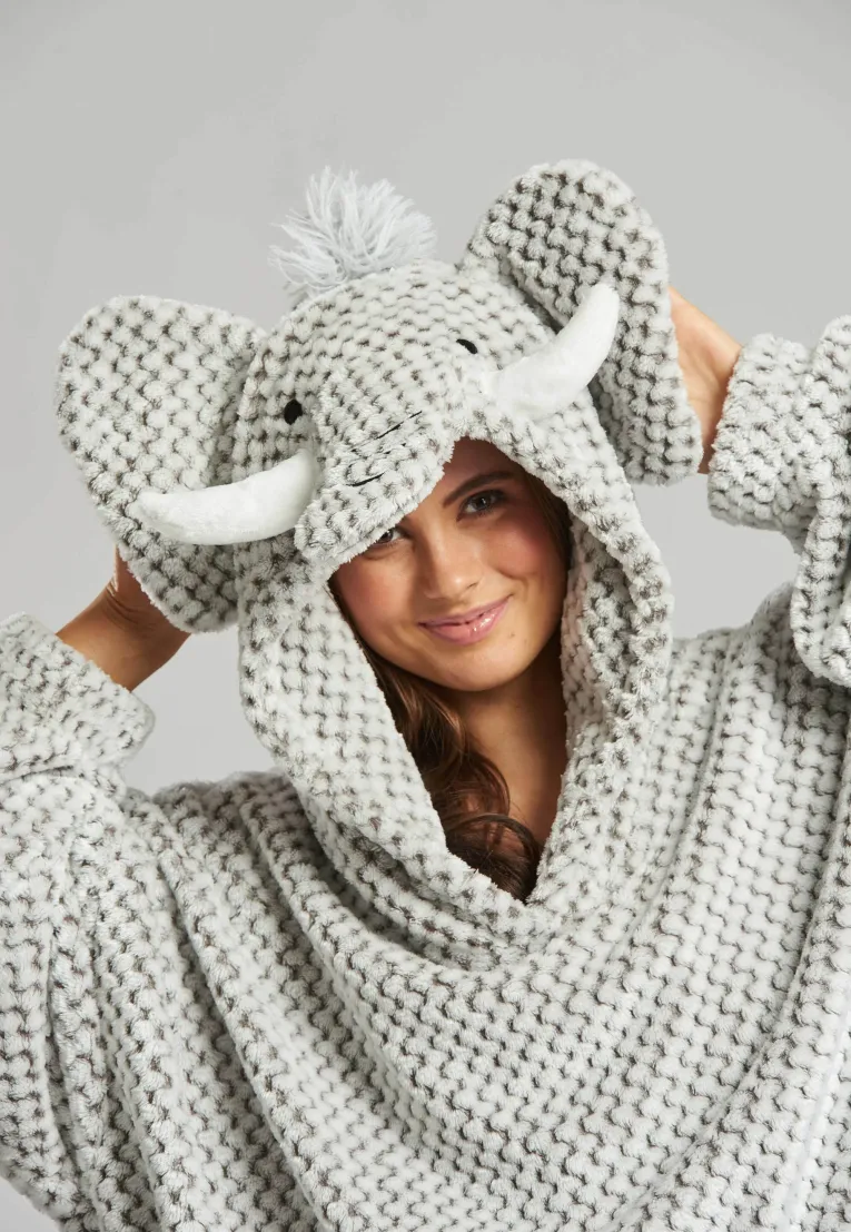Plush Hooded Pajama Set