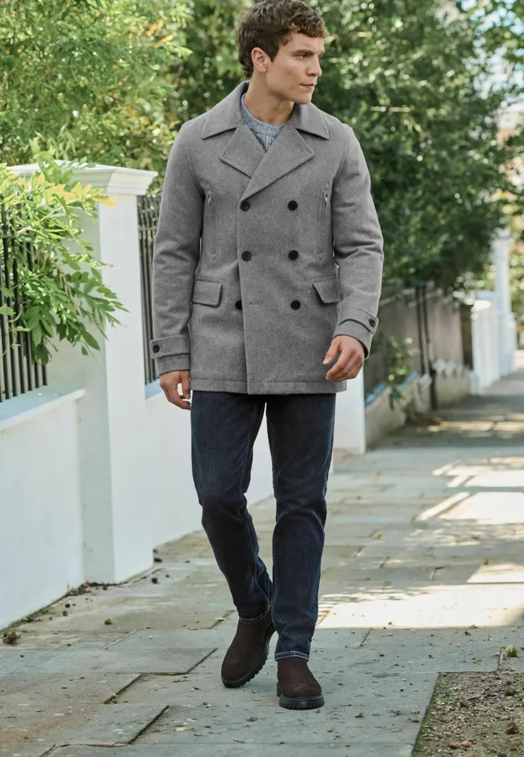 Wool Blend Trench Coat
