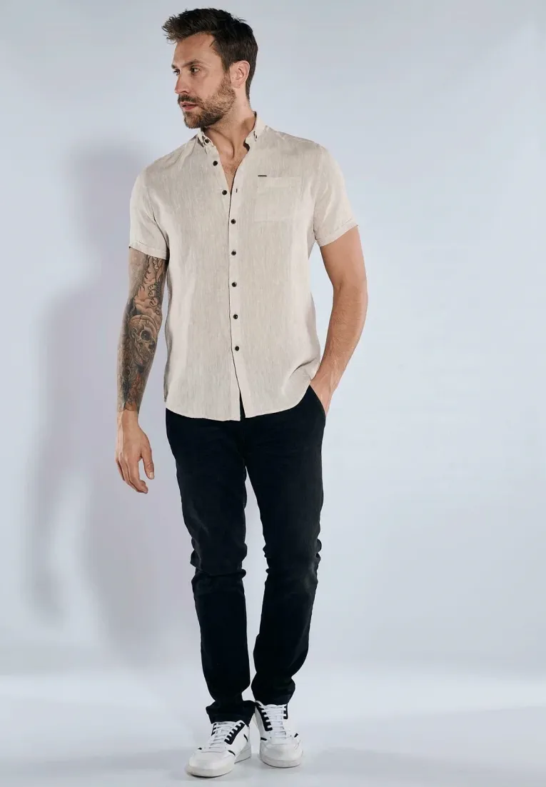 Linen Button-Up Shirt