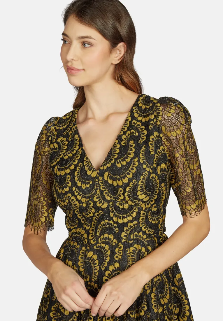 Elegant Lace Evening Gown