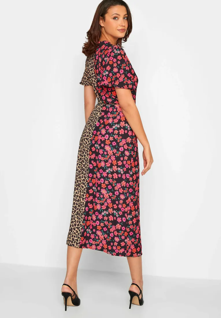Floral Print Wrap Dress